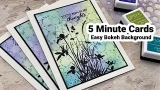 Easy Bokeh Background - 5 Minute Cards