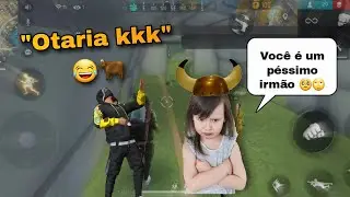 Irritei minha irmã durante a partida de FF muuh🐂😂kkkk