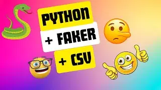 Generate fake data with Faker and write to CSV file with Python.