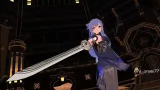 Keqing A sword dance in Skin Opulent Splendor