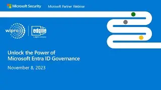 Wipro Edgile webinar - Identity Governance 11.8.23