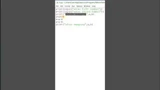 swap two numbers in python 