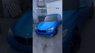BMW GT550i Wrapped in KPMF Matte Iced Blue Vinyl 💙