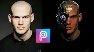 How to edit/ROBOT face half. Using PICSART||In EASY WAY!