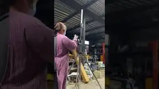 Two-section hand crank