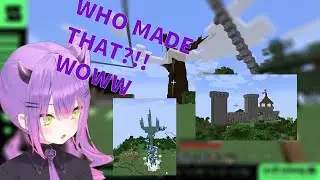 Towa get Amazed by HoloEN Building Project in Minecraft!!!