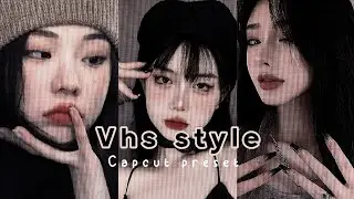 Capcut filter preset // Vhs Style