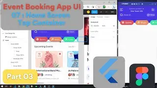 07 : Home Screen - Top Container - Part 03 | Event Booking App UI Kit in Flutter