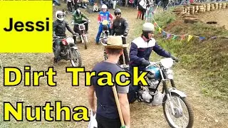 Motorbike dirt track racing at Nutha, Germany