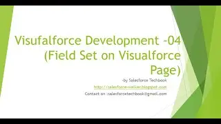 Visualforce Page Development-04(Field Set and Field Set usage on VF page)