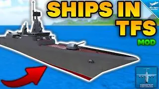 SHIPS IN TFS - Destroyers MOD | Turboprop Flight Simulator | Review