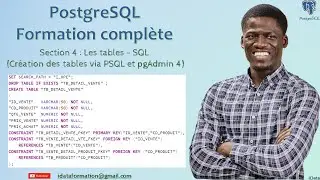 Création des tables via PSQL et pgAdmin 4 - PostgreSQL #5