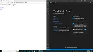 HTML (ligas, anclas y formularios) con Visual Studio Code.
