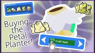Buying The Petal Planter! (Roblox Bee Swarm)