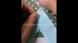 Как обработать V-образный вырез.How to handle the neck.