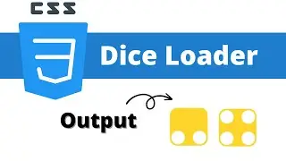 Dice Loader Animation using HTML and CSS tutorial for beginners 