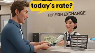 How to Exchange Money Confidently at the Bank | Slow & Easy English For B1 - B2 Learners.