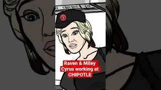 Raven Symone & Miley Cyrus serve Drizzy Drake at Chipotle 🥴🌯 #funny #disney