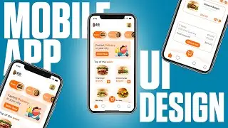 Mobile App Ui Design || Restaurants App Design || Speed Ramp Tutorial