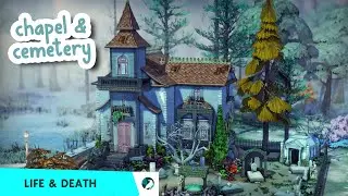 Old Chapel & Cemetery 🪦 || The Sims 4: Life & Death Speed Build