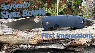Spyderco Slysz Bowie “First Impressions”