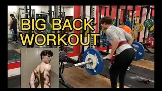 my BACK WORKOUT for a HUGE BACK -skinny kid bulking up DAY 100 #fitness  #gym #backworkout