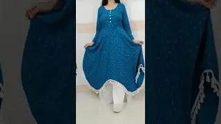 Butterfly Kaftan Dress Design Cutting and Stitching/Circular/Umbrella Kaftan Kurti Design/DIY Kaftan