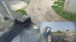 Кровля гаража со срывом  и грунтовкой в 1 слой