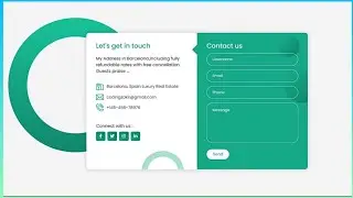 Contact Form Create using HTML, CSS & JavaScript |Free Code| How to make Responsive  Contact Form JS