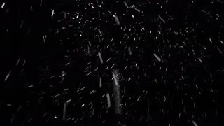 Natural Snow Particles. Black Background | Stock Footage - Videohive