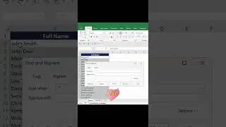 Remove Students Last Name In Excel #excel #exceltutorial #youtubeshorts #msexcel #shorts