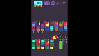 Cups - Water Sort Puzzle Level 179 ⭐️⭐️⭐️