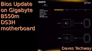 How to Update the BIOS on the Gigabyte B550M ds3h Motherboard