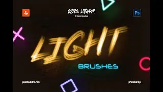 Neon Light Photoshop Brushes Download