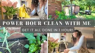 Power Hour Cleaning Motivation: Clean With Me & Get It All Done In 1 HOUR