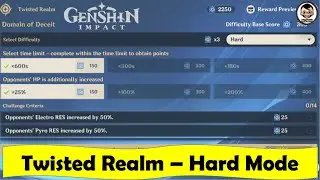 🔥 Let's Play Twisted Realm in HARD Mode | Genshin Impact