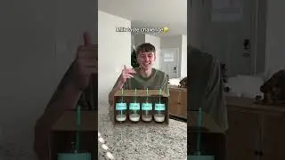 Can he guess which one was breast milk!? 🤣