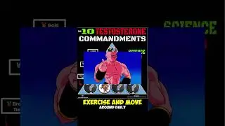 🚶‍♂️The 10 Testosterone Boosting Commandments | Rule #9: Steps #testosterone #team3dalpha