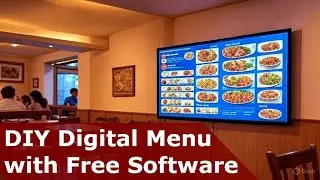 How to Use a TV as a Menu Board | DIY Digital Menu with Free Software