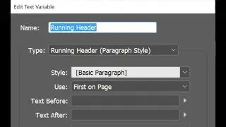 InDesign Tutorial | Variables and Special Characters