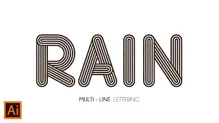 How to Make Multi-line Lettering  in Adobe Illustrator