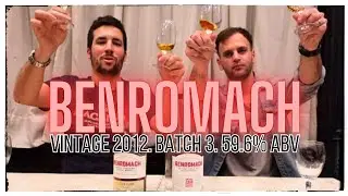Benromach: Vintage 2012 batch 3. Cask Strength 59.6% abv (y comparación con el single cask a 59.9%).