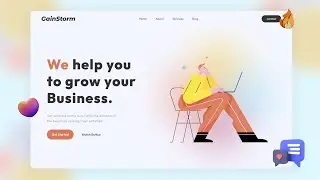 Create An Animated Landing Page With GSAP | Flowmorphism Background | Speed Code