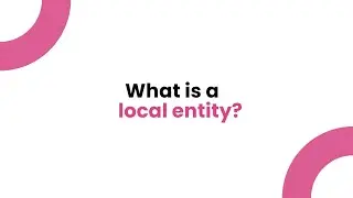 What is a local entity?
