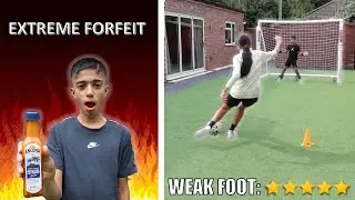 WEAK FOOT penalty challenge | EXTREME CHILLI SAUCE FORFEIT