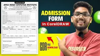 How to Desing Admission Form in CorelDRAW || How to make Admission Form by Growthism