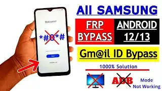 New Method Without PC Samsung Android 12/13 FRP Bypass | Gmail Account Bypass After Hard Reset Lock