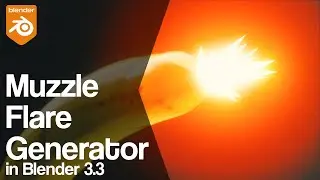 Muzzle Flare Generator | Blender 3.3 Geometry Nodes Tutorial