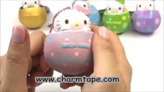 Kawaii Hello Kitty Egg Squishy - Pink Dots by Sanrio