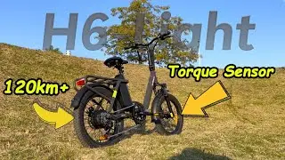 Hanevear H6-Light Folding E-Bike Torque Sensor 120KM+ #ebike #hanevear #foldingebike
